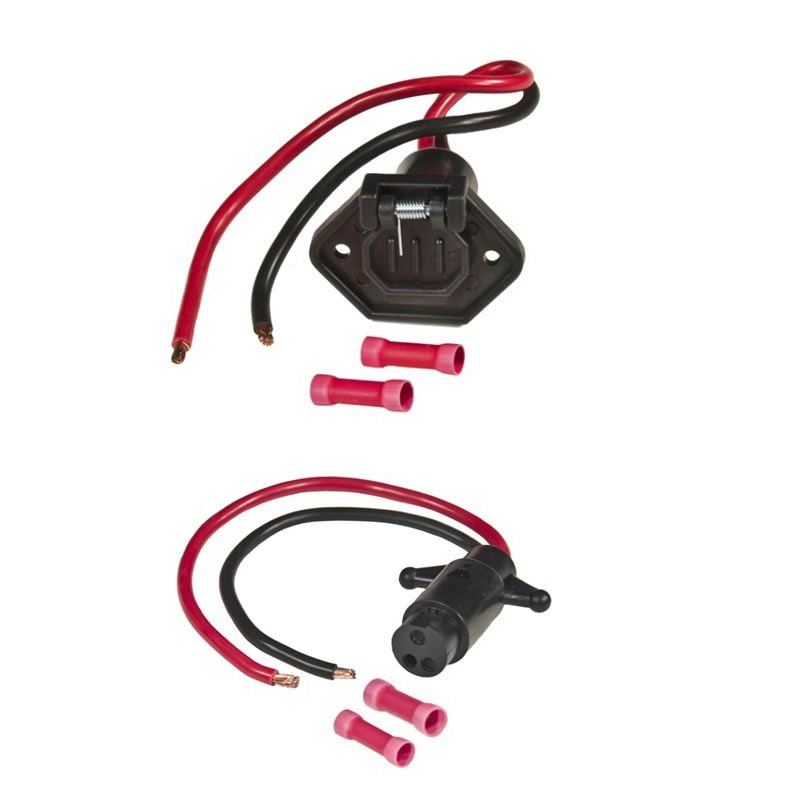 12 Volt Plug & Receptacle With 8 Gauge Wire 
